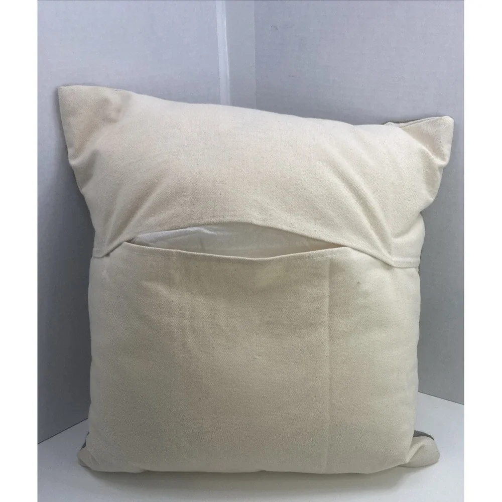 Vintage Floral Designed Crewel‎ Needlepoint Tapestry Stitched Throw Pillow 16